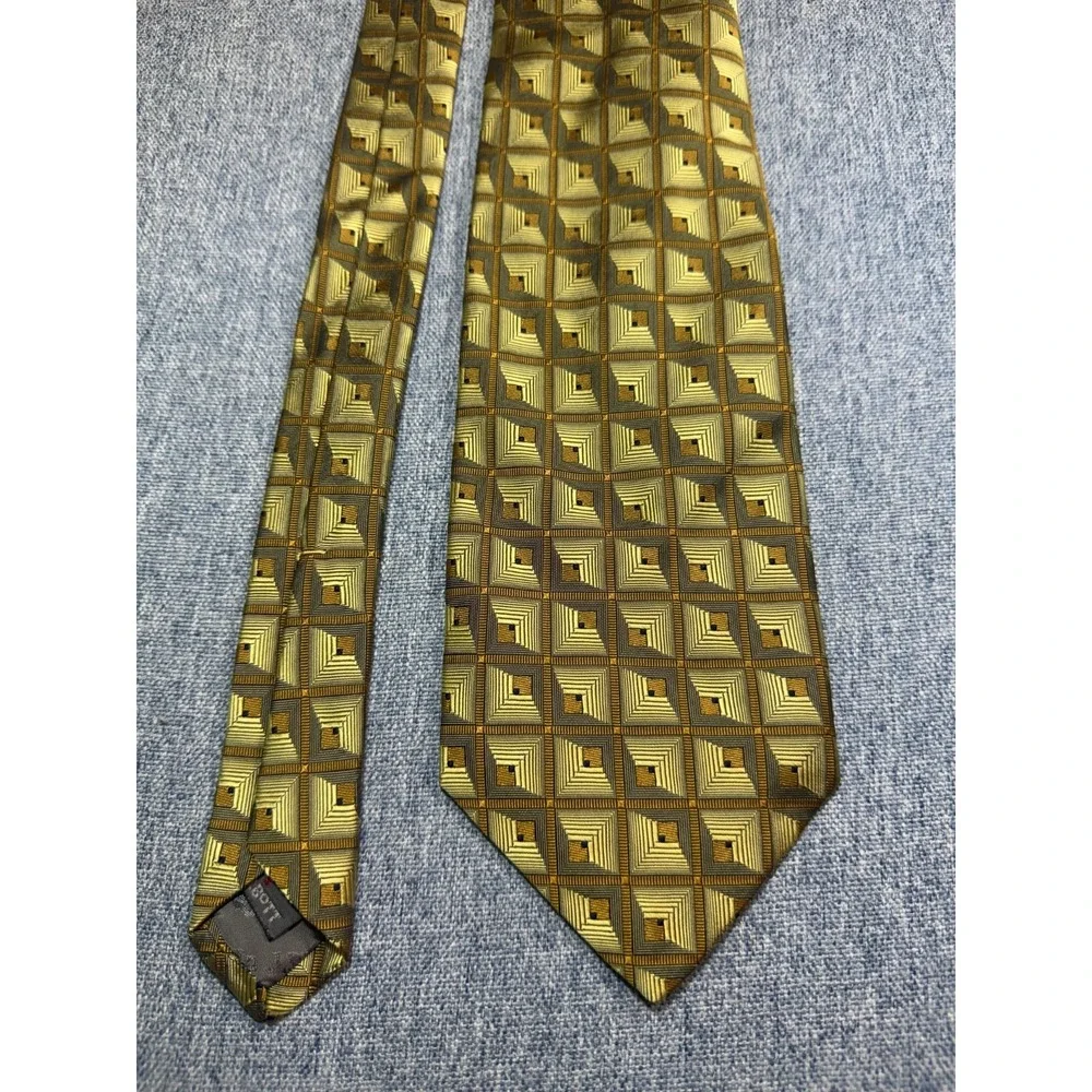 Vintage ROBERT TALBOTT BEST OF CLASS 100% SILK Gold TIE